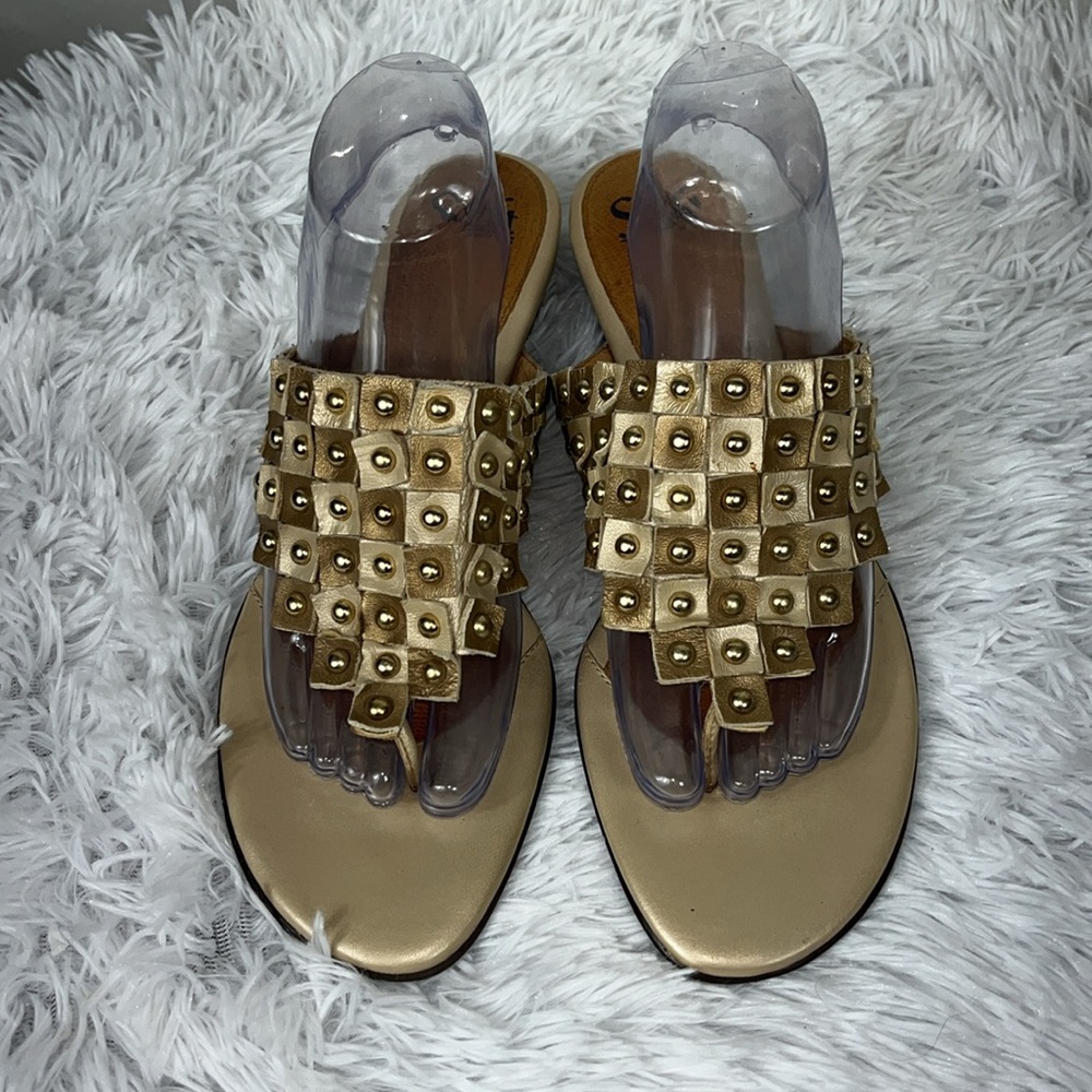 SOFFT Studded Beige Sandals - Picture 3 of 8
